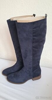 Dámské tmavomodré KOZAČKY Graceland N.O.V.É.
