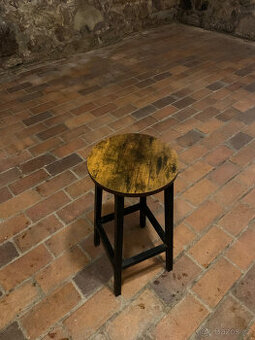 Barové židle dřevo-kov