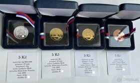 Au, Ag, Cu, Ms ZKUŠEBNÍ ODRÁŽEK - 5Kč 1937 / 2001-TOP
