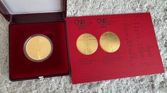 Vzácná investiční zlatá mince JAN HUS, PROOF, ČNB, 10.000Kč