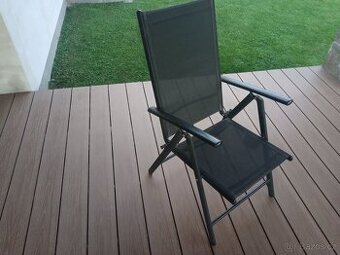 Polohovací zahradní křesílka 4 ks.