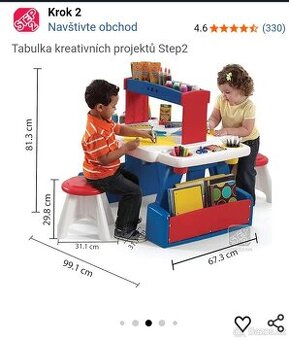 Prodám dětský stolek step 2