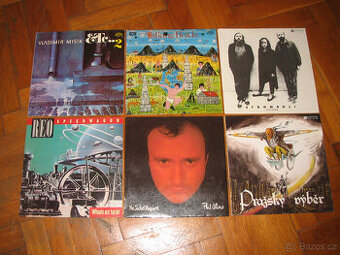 LP vinyly = Foreigner, Talking Heads, Cyndi Lauper a další.