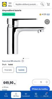 Umyvadlová baterie NOVÁ
