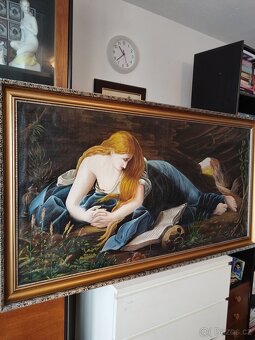 obraz MÁŘÍ MAGDALENA, akt, olej, F. Dobřanský 1931, 162x87cm - 1