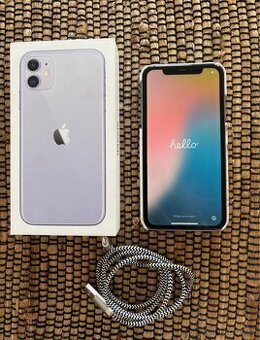 iphone 11 128GB fialový