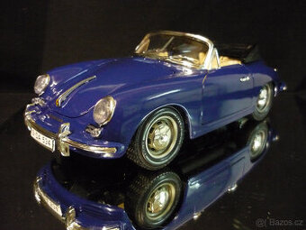 Porsche 356 B Cabrio modré Bburago 1/18