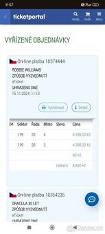 Robbie Williams 7.9. 2025 Praha