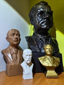 Prodám busty Masaryk, Beneš, Gottwald PLATÍ DO SMAZÁNÍ