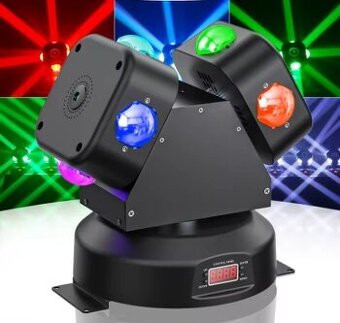 Led D.J technika-Pohyblivé led hlavice--Flower efekt atd