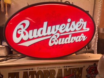 Světelná cedule Budweiser Budvar