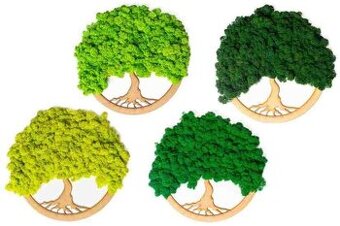 Mechový obraz strom života