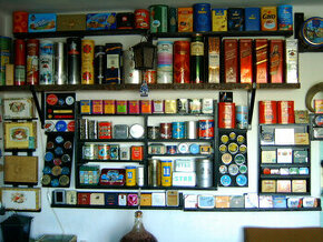 Sbírka plechovek, plechovky