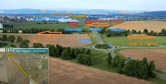 Prodej komerčních pozemků v průmyslové zóně, Mohelnice