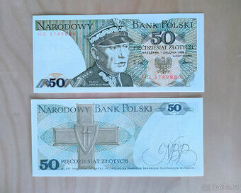 POLSKO - 50 zlotých - rok 1988