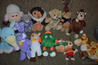 plyšové hračky,Barbie,hračky pro miminka, mrkací panenka