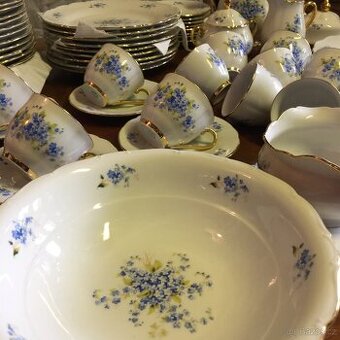 Slavkov poměnky velký servis 2x jídelní a kávový 12 šapo