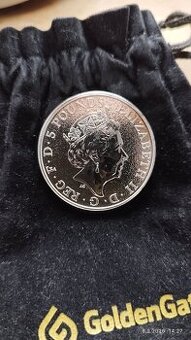 Stříbrná mince Red Dragon of Wales