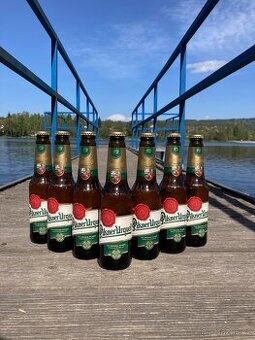 pivo Pilsner Urquell v hnědých lahvích- VÝVOZNÍ