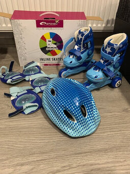 Kolečkové brusle modré 27-30