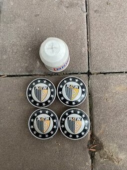 Krytky kol, pokličky na kola, 60mm, Platin