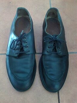 Pánské kožené polobotky, černé barvy, vel. 42