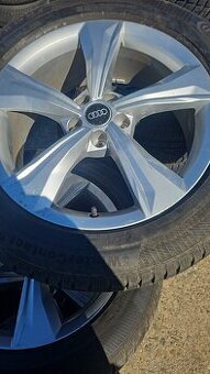 Originál ALU kola Audi Q5 R19 + zimní Continental 235/55 R19