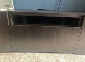 TV Stolek Besta Ikea, černohnědý