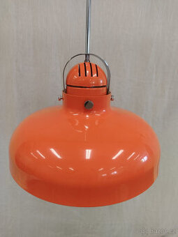 Oranžový lustr a lampa Stanislav Indra –Combi Lux Space Age
