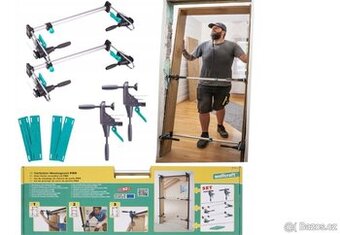 Wolfcraft sada pro montáž obložkových zárubní.