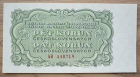Bankovka, Československo 5 Kčs ročník 1953