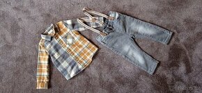 chlapecký / klučičí /komplet/ set košile a džíny vel. 86