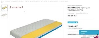 Prodám 2ks matrace 90200
