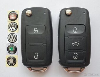 Klíč Škoda Vw Seat Audi 2 / 3 tlačítka Cena za 1 kus = 250k