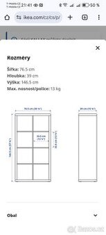 IKEA KALLAX Policový díl, knihovna