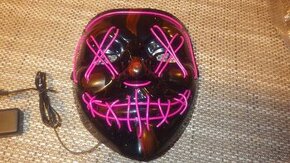 Halloweenská maska LED - 1