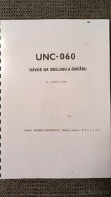 Příručka pro opravy a údržbu UNC O60 + přídavné zařízení