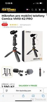 Mikrofon pro mobilní telefony Comica VM10-K2 PRO