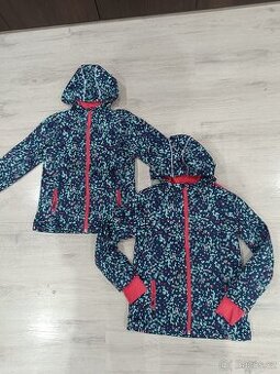 2x softshell bunda dívčí Crivit vel. 134/140 (8-10 let)