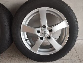 ALU Dezent 5x114,3 r16x6,5j ET 48, 205/55/26 Barum zimní