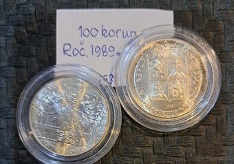 STŘÍBRNÁ MINCE ČSR 100 KORUN 1992 MORAVSKÉ ZEMSKÉ MUZEUM V B