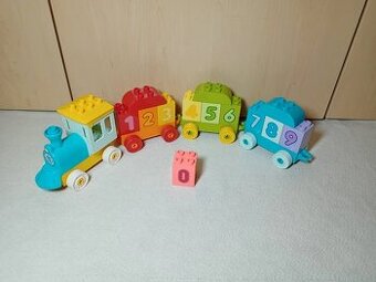 lego duplo vláček s čísly