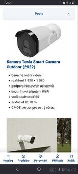 Kamera outdoor indoor Tesla Smart 2022