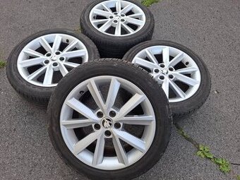 Alu kola 16" Skoda Antia 5x100 s pneu 215/45R16