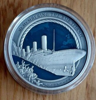 RMS Titanic 35th Anniversary 3 oz Silver Coin Solomon Island - 1