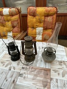 Petrolejové lampy starožitné