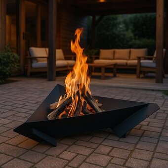 Stylové ocelové ohniště