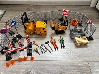 Bruder 2433 Vibrační válec a mikrobagr JCB