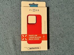 iPhone 15 Pro Max - Fixed červený silikonový kryt - 1