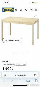 Stůl borovice - 1